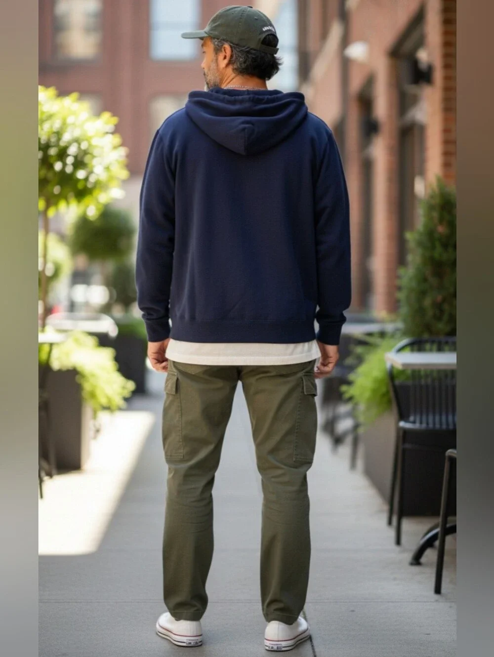 NWT Men's Polo Ralph Lauren Logo-Embroidered Full-Zip Hoodie in Navy Size XL